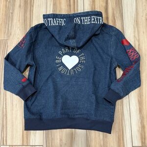 NWT MAP Denim hoodie unisex